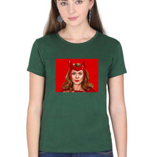 Load image into Gallery viewer, Scarlet Witch Wanda T-Shirt for Women-Dark Green-Ektarfa.online
