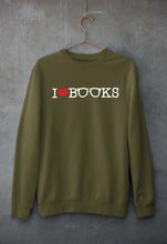 Load image into Gallery viewer, Love Books Unisex Sweatshirt for Men/Women-Olive Green-Ektarfa.online
