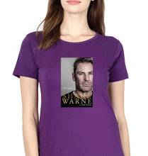 Load image into Gallery viewer, Shane Warne T-Shirt for Women-Purple-Ektarfa.online

