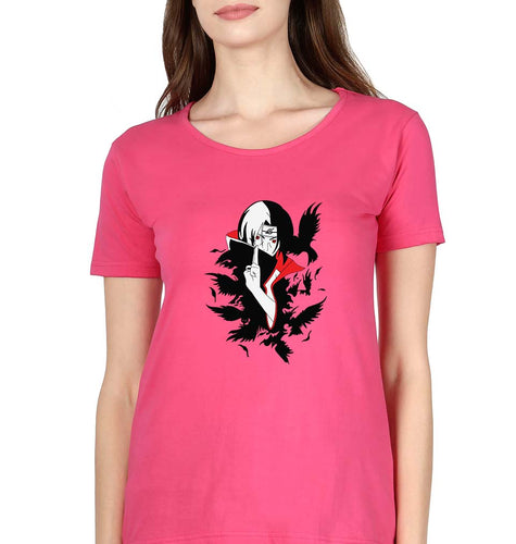 Itachi Uchiha T-Shirt for Women-Pink-Ektarfa.online