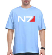 Load image into Gallery viewer, N7 Oversized T-Shirt for Men-Baby Blue-Ektarfa.online
