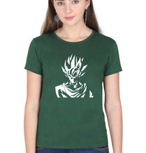 Load image into Gallery viewer, Anime Goku T-Shirt for Women-Dark Green-Ektarfa.online
