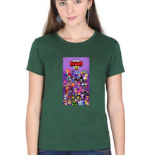 Load image into Gallery viewer, Brawl Stars T-Shirt for Women-Dark Green-Ektarfa.online
