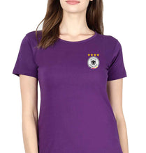 Load image into Gallery viewer, Germany Football T-Shirt for Women-Purple-Ektarfa.online
