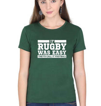 Load image into Gallery viewer, Rugby T-Shirt for Women-Dark Green-Ektarfa.online
