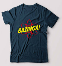 Load image into Gallery viewer, Sheldon Cooper Bazinga T-Shirt for Men-Petrol Blue-Ektarfa.online
