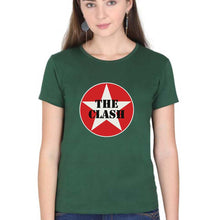 Load image into Gallery viewer, The Clash T-Shirt for Women-Dark Green-Ektarfa.online
