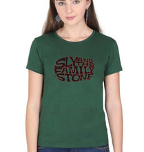 Load image into Gallery viewer, Sly and the Family Stone T-Shirt for Women-Dark Green-Ektarfa.online
