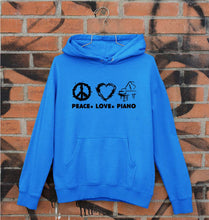 Load image into Gallery viewer, Peace Love Piano Unisex Hoodie for Men/Women-Royal Blue-Ektarfa.online
