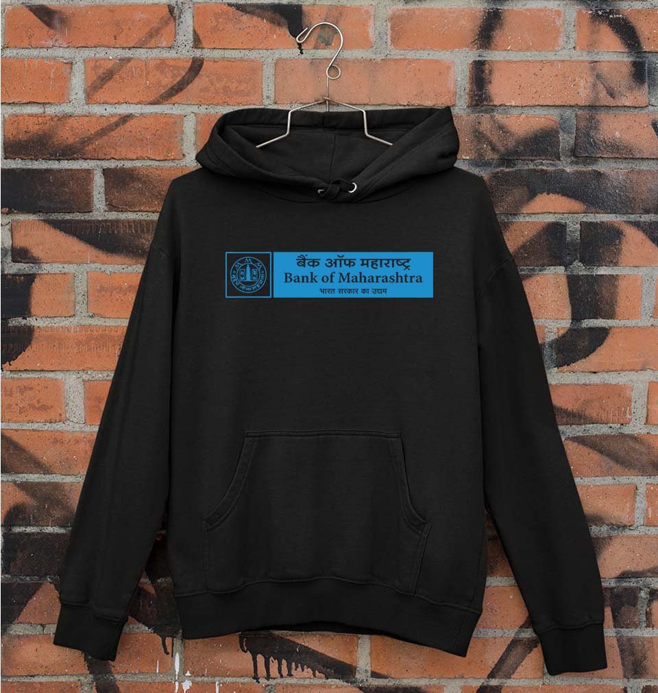Bank of Maharashtra Unisex Hoodie for Men/Women-Black-Ektarfa.online