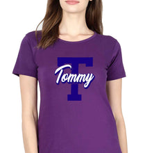 Load image into Gallery viewer, Varsity Tommy T-Shirt for Women-Purple-Ektarfa.online
