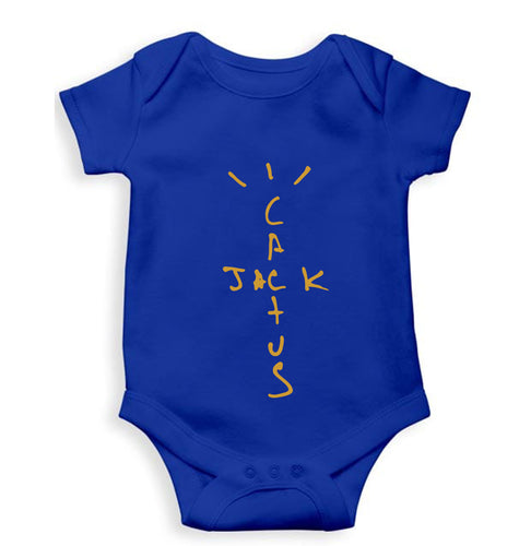 Cactus Jack Travis Scott Kids Romper For Baby Boy/Girl-0-5 Months(18 Inches)-Royal Blue-Ektarfa.online