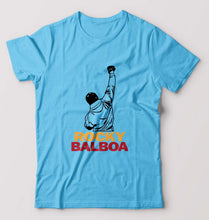 Load image into Gallery viewer, Rocky Balboa T-Shirt for Men-Light Blue-Ektarfa.online
