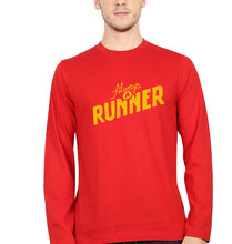 Load image into Gallery viewer, Runner Running Full Sleeves T-Shirt for Men-red-Ektarfa.online
