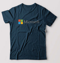 Load image into Gallery viewer, Microsooft T-Shirt for Men-Petrol Blue-Ektarfa.online
