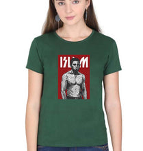 Load image into Gallery viewer, Islam Makhachev T-Shirt for Women-Dark Green-Ektarfa.online
