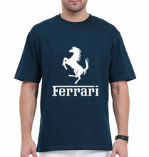 Load image into Gallery viewer, Ferrari F1 Oversized T-Shirt for Men-Petrol Blue-Ektarfa.online
