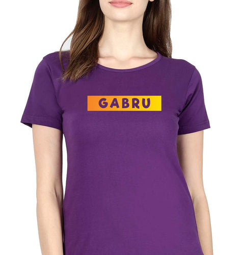 Gabru T-Shirt for Women-Purple-Ektarfa.online