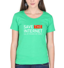 Load image into Gallery viewer, Internet Funny T-Shirt for Women-flag green-Ektarfa.online
