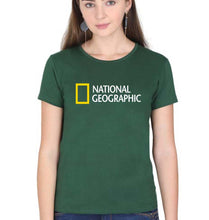 Load image into Gallery viewer, National Geographic T-Shirt for Women-Dark Green-Ektarfa.online
