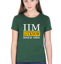Load image into Gallery viewer, IIM Lucknow T-Shirt for Women-Dark Green-Ektarfa.online
