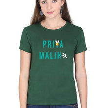 Load image into Gallery viewer, Priya Malik T-Shirt for Women-Dark Green-Ektarfa.online
