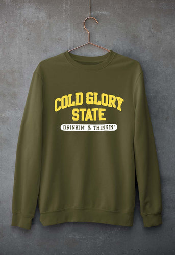 Varsity Cold Glory Unisex Sweatshirt for Men/Women-Olive Green-Ektarfa.online