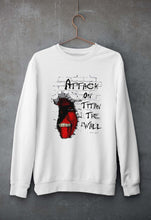 Load image into Gallery viewer, Attack on Titan Unisex Sweatshirt for Men/Women-White-Ektarfa.online
