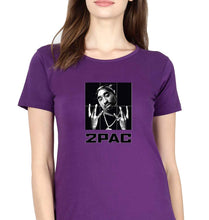 Load image into Gallery viewer, Tupac 2Pac T-Shirt for Women-Purple-Ektarfa.online
