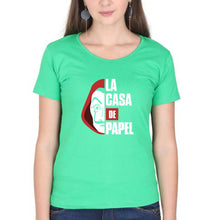 Load image into Gallery viewer, Money Heist T-Shirt for Women-flag green-Ektarfa.online
