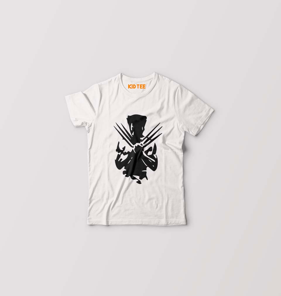 Wolverine Kids T-Shirt for Boy/Girl-White-Ektarfa.online