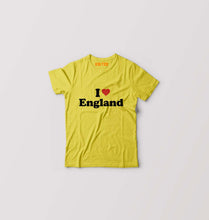 Load image into Gallery viewer, I Love England Kids T-Shirt for Boy/Girl-Yellow-Ektarfa.online
