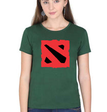 Load image into Gallery viewer, Dota T-Shirt for Women-Dark Green-Ektarfa.online
