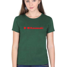 Load image into Gallery viewer, Kawasaki T-Shirt for Women-Dark Green-Ektarfa.online
