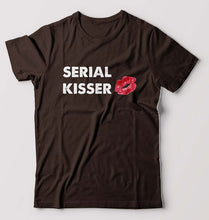 Load image into Gallery viewer, Serial Kisser T-Shirt for Men-Coffee Brown-Ektarfa.online
