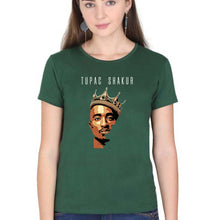 Load image into Gallery viewer, 2Pac Tupac T-Shirt for Women-Dark Green-Ektarfa.online
