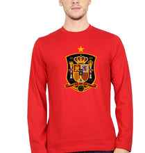 Load image into Gallery viewer, Spain Football Full Sleeves T-Shirt for Men-Red-Ektarfa.online
