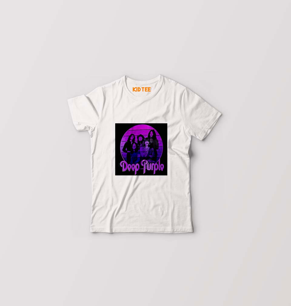 Deep Purple Kids T-Shirt for Boy/Girl-White-Ektarfa.online
