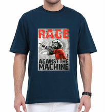 Load image into Gallery viewer, Rage Against The Machine Oversized T-Shirt for Men-Petrol Blue-Ektarfa.online
