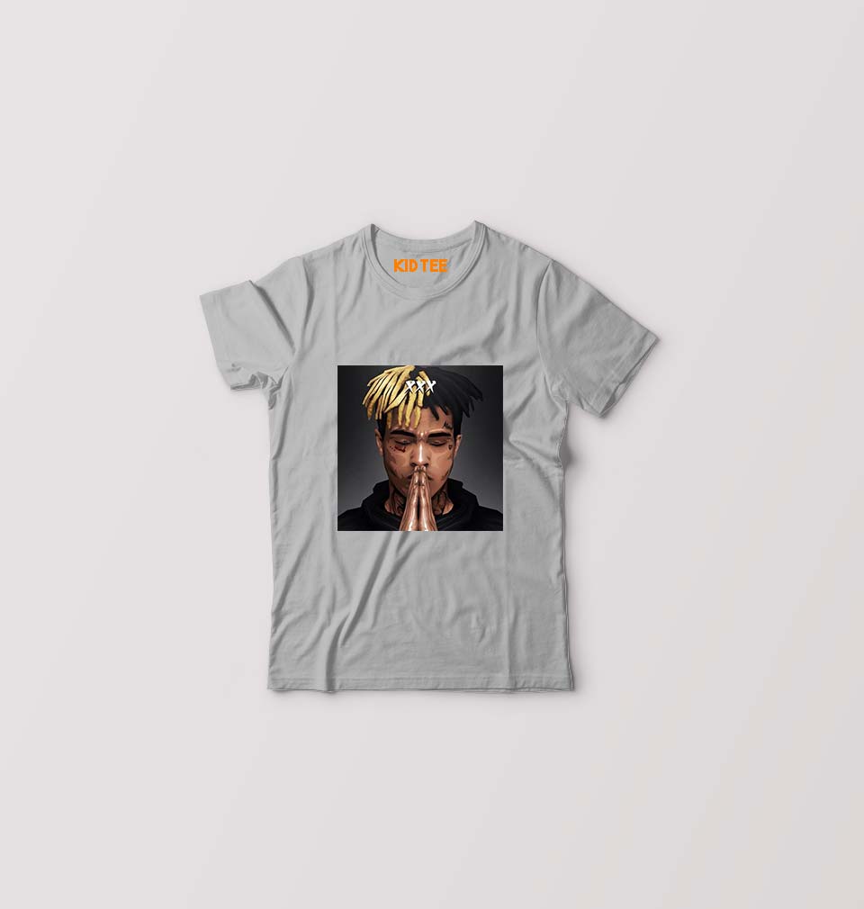 XXXTentacion Kids T-Shirt for Boy/Girl-Grey-Ektarfa.online