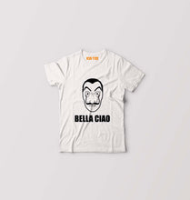 Load image into Gallery viewer, Money Heist Bella Ciao Kids T-Shirt for Boy/Girl-White-Ektarfa.online
