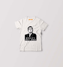 Load image into Gallery viewer, Michael Scott Best Boss Kids T-Shirt for Boy/Girl-White-Ektarfa.online
