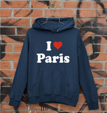 Load image into Gallery viewer, I Love Paris Unisex Hoodie for Men/Women-Navy Blue-Ektarfa.online
