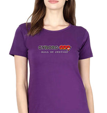 Load image into Gallery viewer, CYBORG009 CALL OF JUSTICE T-Shirt for Women-Purple-Ektarfa.online
