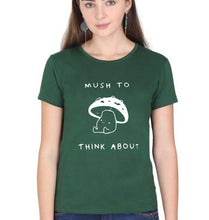 Load image into Gallery viewer, Mushroom T-Shirt for Women-Dark Green-Ektarfa.online
