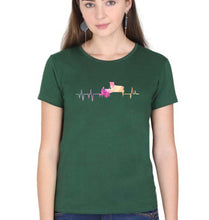 Load image into Gallery viewer, Piano T-Shirt for Women-Dark Green-Ektarfa.online

