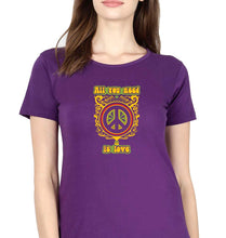 Load image into Gallery viewer, Psychedelic Love T-Shirt for Women-Purple-Ektarfa.online
