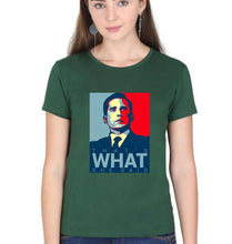 Load image into Gallery viewer, Michael Scott T-Shirt for Women-Dark Green-Ektarfa.online
