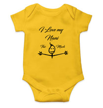 Load image into Gallery viewer, I Love my Nani Kids Romper For Baby Boy/Girl-0-5 Months(18 Inches)-Yellow-Ektarfa.online
