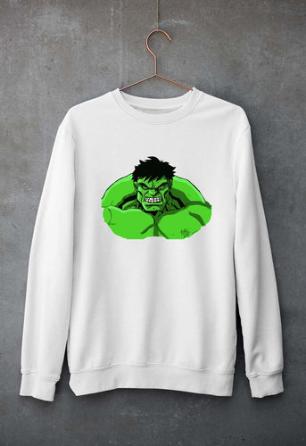 Hulk Superhero Unisex Sweatshirt for Men/Women-White-Ektarfa.online